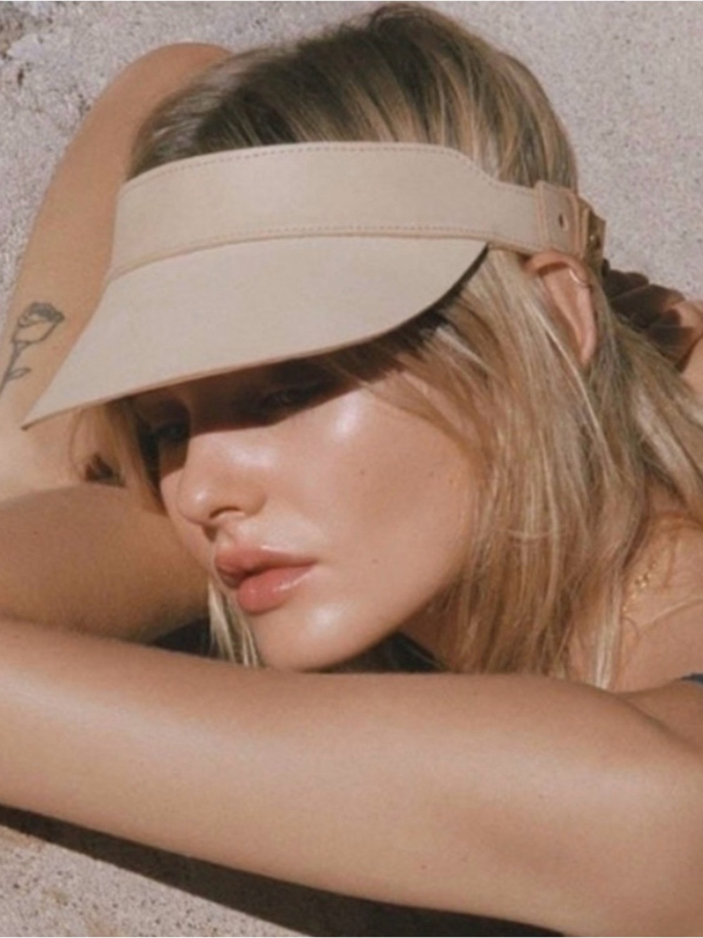 Lack Of Color Leather Visor
